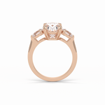 3.75 CT Oval Cut Halo & Pave Style Moissanite Engagement Ring 19