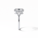 3.75 CT Oval Cut Halo & Pave Style Moissanite Engagement Ring 3