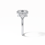 3.75 CT Oval Cut Halo & Pave Style Moissanite Engagement Ring 3