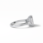 3.24 CT Emerald Cut Three Stones Style Moissanite Engagement Ring 6