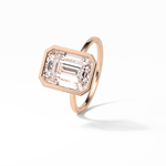 4.6 CT Emerald Cut Solitaire Style Moissanite Engagement Ring 21