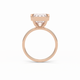 4.6 CT Emerald Cut Solitaire Style Moissanite Engagement Ring 16