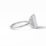 4.6 CT Emerald Cut Solitaire Style Moissanite Engagement Ring 7