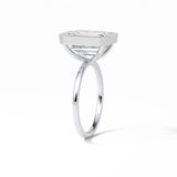 4.6 CT Emerald Cut Solitaire Style Moissanite Engagement Ring 5