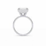 4.6 CT Emerald Cut Solitaire Style Moissanite Engagement Ring 3