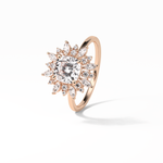 1.21 CT Cushion Cut Cluster Style Moissanite Engagement Ring 17