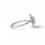 1.21 CT Cushion Cut Cluster Style Moissanite Engagement Ring 7