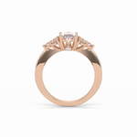 1.33 CT Oval Cut Cluster Style Moissanite Engagement Ring 21