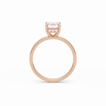 1.60 CT Emerald Cut Hidden Halo Style Moissanite Engagement Ring 20