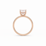 1.60 CT Emerald Cut Hidden Halo Style Moissanite Engagement Ring 20
