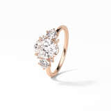 1.91 CT Oval Cut Three Stones Style Moissanite Engagement Ring 20