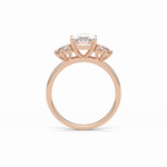 1.91 CT Oval Cut Three Stones Style Moissanite Engagement Ring 21