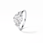 1.91 CT Oval Cut Three Stones Style Moissanite Engagement Ring 7