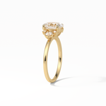 1.91 CT Oval Cut Three Stones Style Moissanite Engagement Ring 11