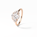 1.91 CT Oval Cut Three Stones Style Moissanite Engagement Ring 19