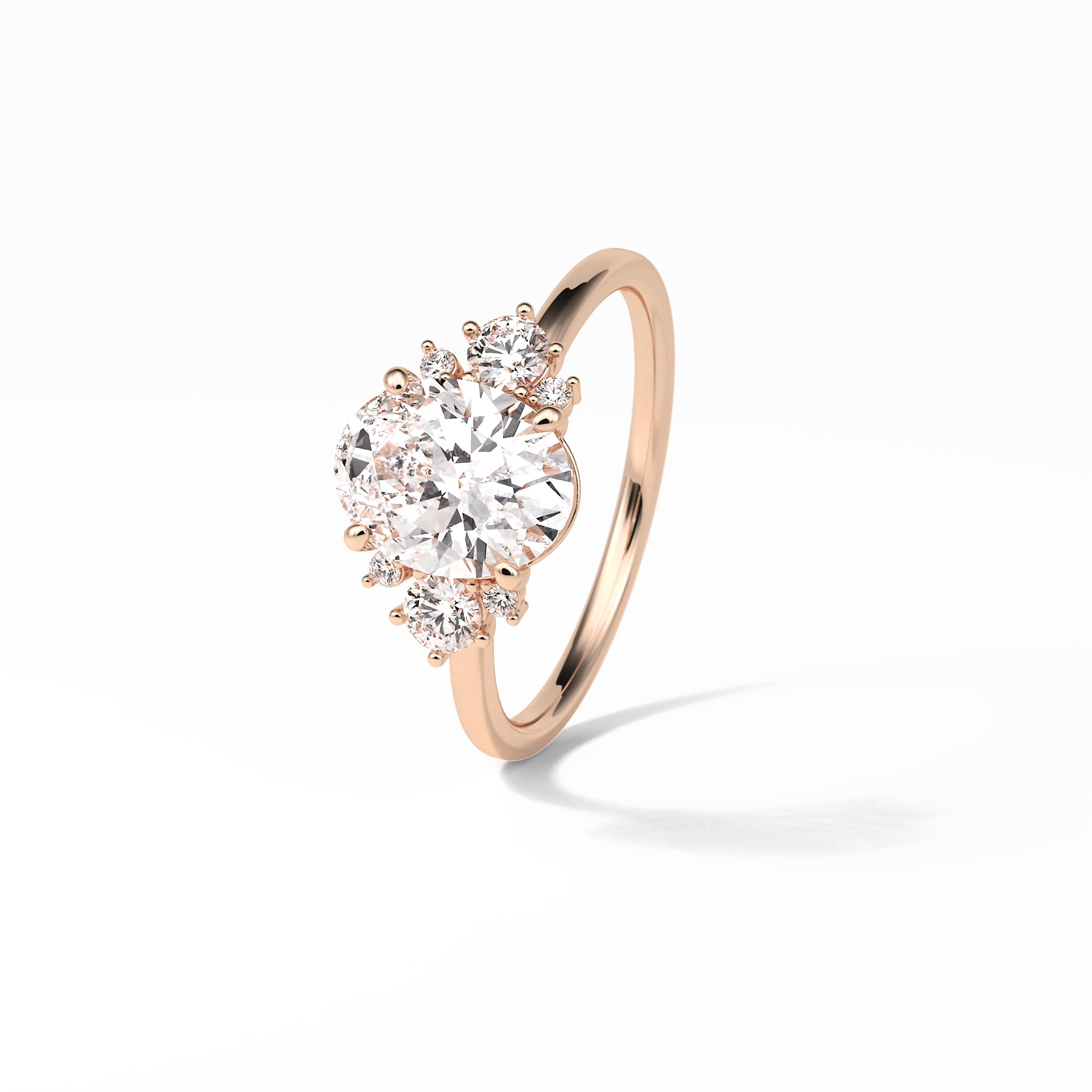 1.91 CT Oval Cut Three Stones Style Moissanite Engagement Ring 19