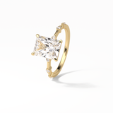 2.43 CT Radiant Cut Dainty Style Moissanite Engagement Ring 10