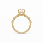 2.43 CT Radiant Cut Dainty Style Moissanite Engagement Ring 12