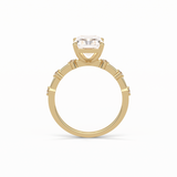 2.43 CT Radiant Cut Dainty Style Moissanite Engagement Ring 12