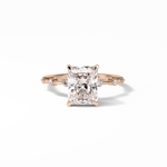 2.43 CT Radiant Cut Dainty Style Moissanite Engagement Ring 15