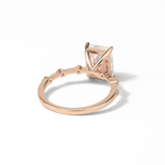 2.43 CT Radiant Cut Dainty Style Moissanite Engagement Ring 16