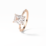 2.43 CT Radiant Cut Dainty Style Moissanite Engagement Ring 17