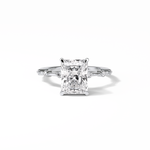 2.43 CT Radiant Cut Dainty Style Moissanite Engagement Ring 1