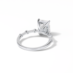 2.43 CT Radiant Cut Dainty Style Moissanite Engagement Ring 7