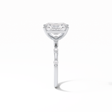 2.43 CT Radiant Cut Dainty Style Moissanite Engagement Ring 5