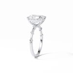 2.43 CT Radiant Cut Dainty Style Moissanite Engagement Ring 6