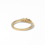 0.3 TCW Round Cut Five Stones Wedding Band 9