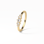0.3 TCW Round Cut Five Stones Wedding Band 10