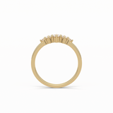 0.3 TCW Round Cut Five Stones Wedding Band 11