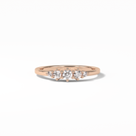 0.3 TCW Round Cut Five Stones Wedding Band 15