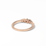 0.3 TCW Round Cut Five Stones Wedding Band 20