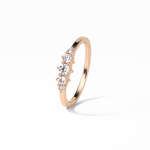 0.3 TCW Round Cut Five Stones Wedding Band 19