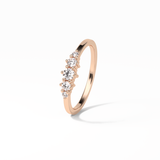 0.3 TCW Round Cut Five Stones Wedding Band 19
