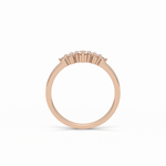 0.3 TCW Round Cut Five Stones Wedding Band 16