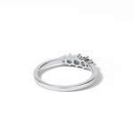 0.3 TCW Round Cut Five Stones Wedding Band 2