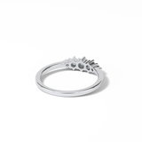 0.3 TCW Round Cut Five Stones Wedding Band 2