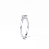 0.3 TCW Round Cut Five Stones Wedding Band 5