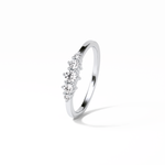 0.3 TCW Round Cut Five Stones Wedding Band 6