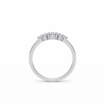 0.3 TCW Round Cut Five Stones Wedding Band 7