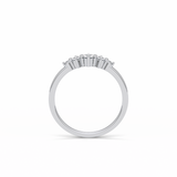 0.3 TCW Round Cut Five Stones Wedding Band 7