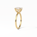 1.91 CT Oval Cut Solitaire Style Moissanite Engagement Ring 10
