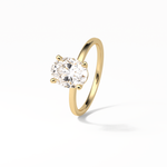 1.91 CT Oval Cut Solitaire Style Moissanite Engagement Ring 13