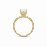 1.91 CT Oval Cut Solitaire Style Moissanite Engagement Ring 18