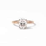 1.91 CT Oval Cut Solitaire Style Moissanite Engagement Ring 15