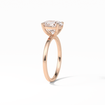1.91 CT Oval Cut Solitaire Style Moissanite Engagement Ring 16