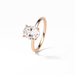 1.91 CT Oval Cut Solitaire Style Moissanite Engagement Ring 17